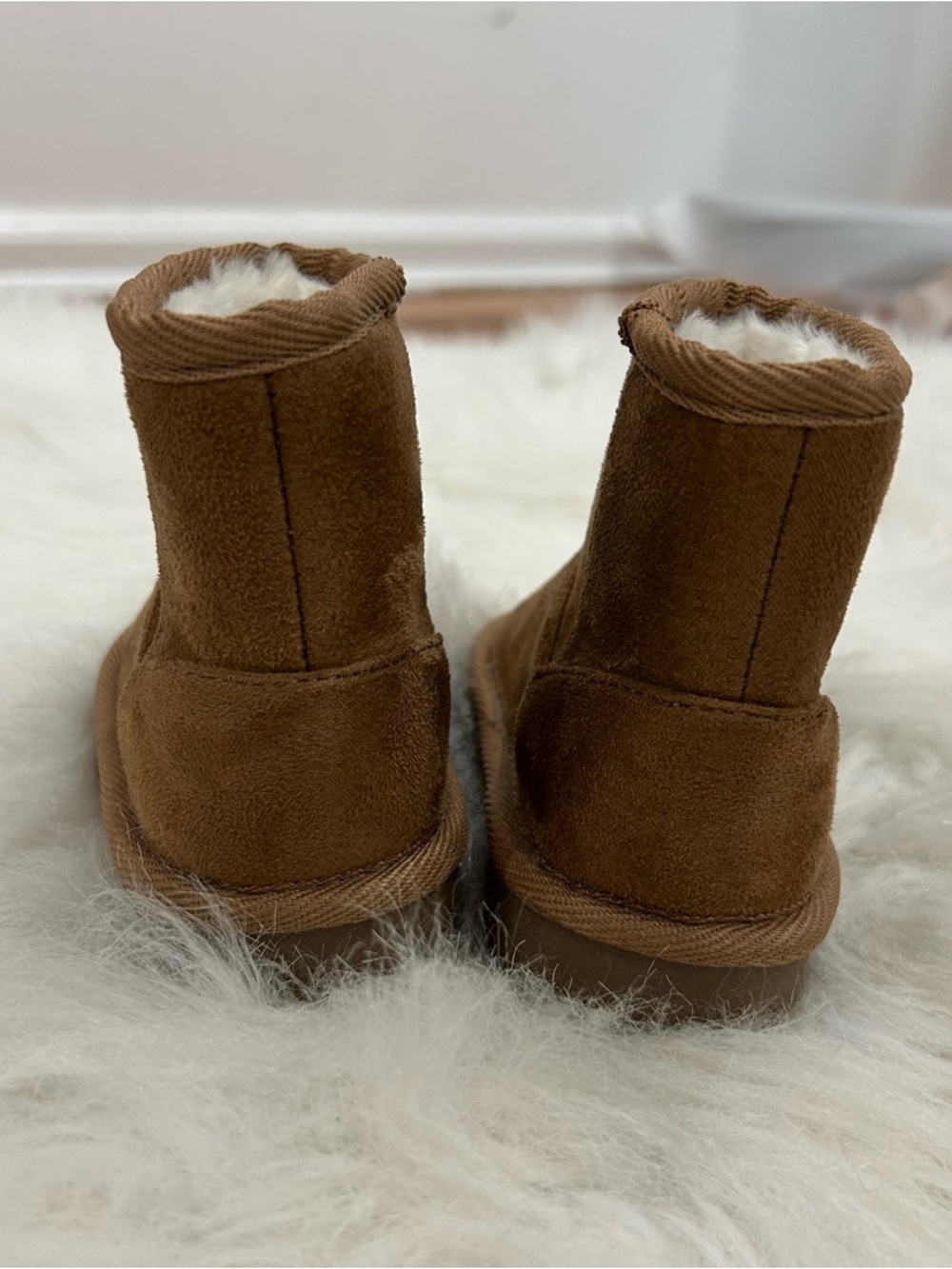 The Children’s Place Toddler Boots Size 5 Brown Sherpa Lined - Picture 3 of 7